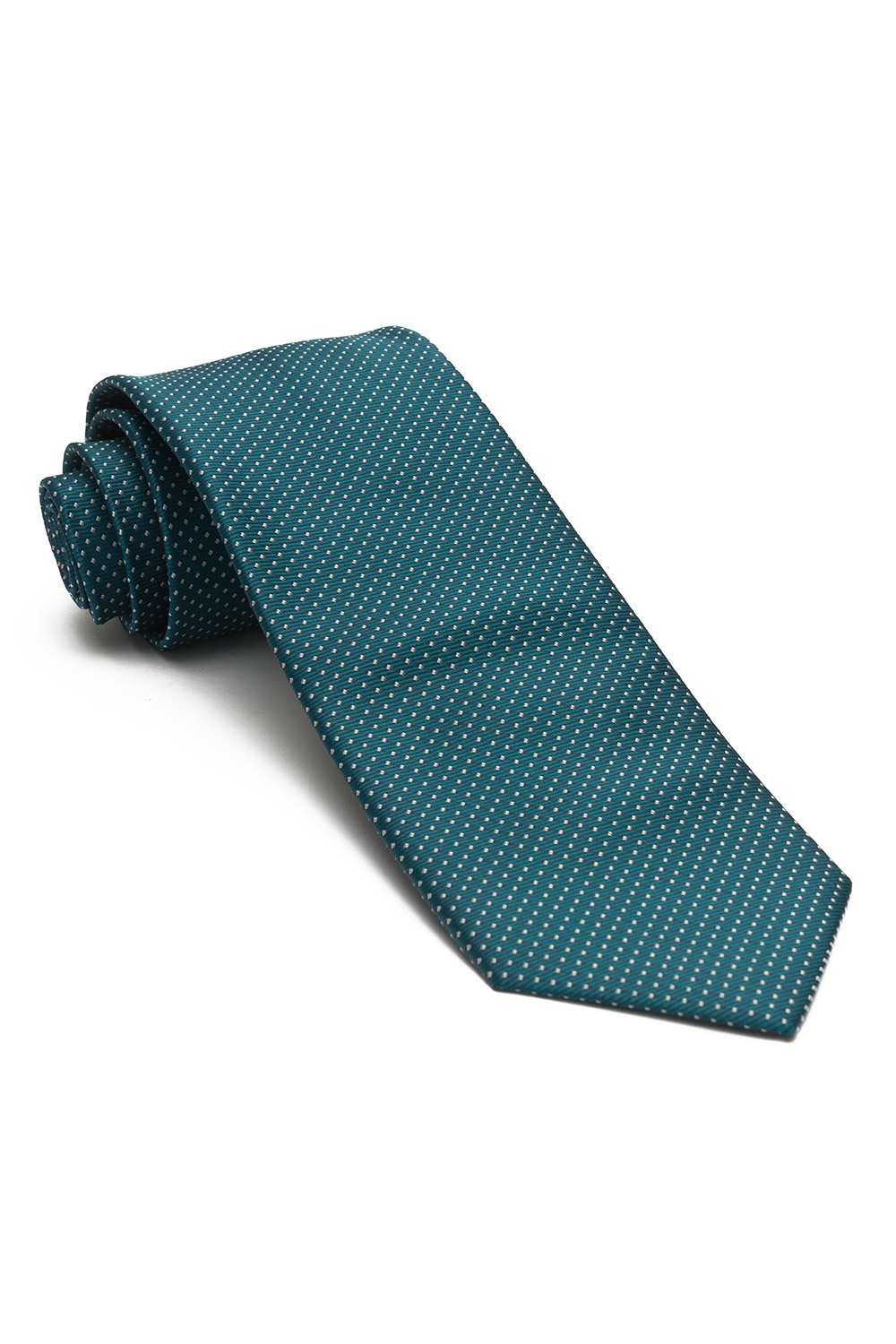 Cravata poliester turcoaz print geometric 0