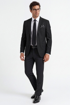 Pantaloni slim conti negri uni