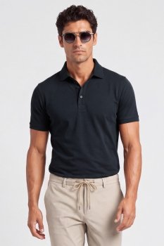 Tricou polo basic bleumarin uni