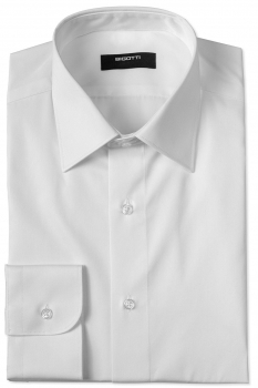 Slim body white plain shirt