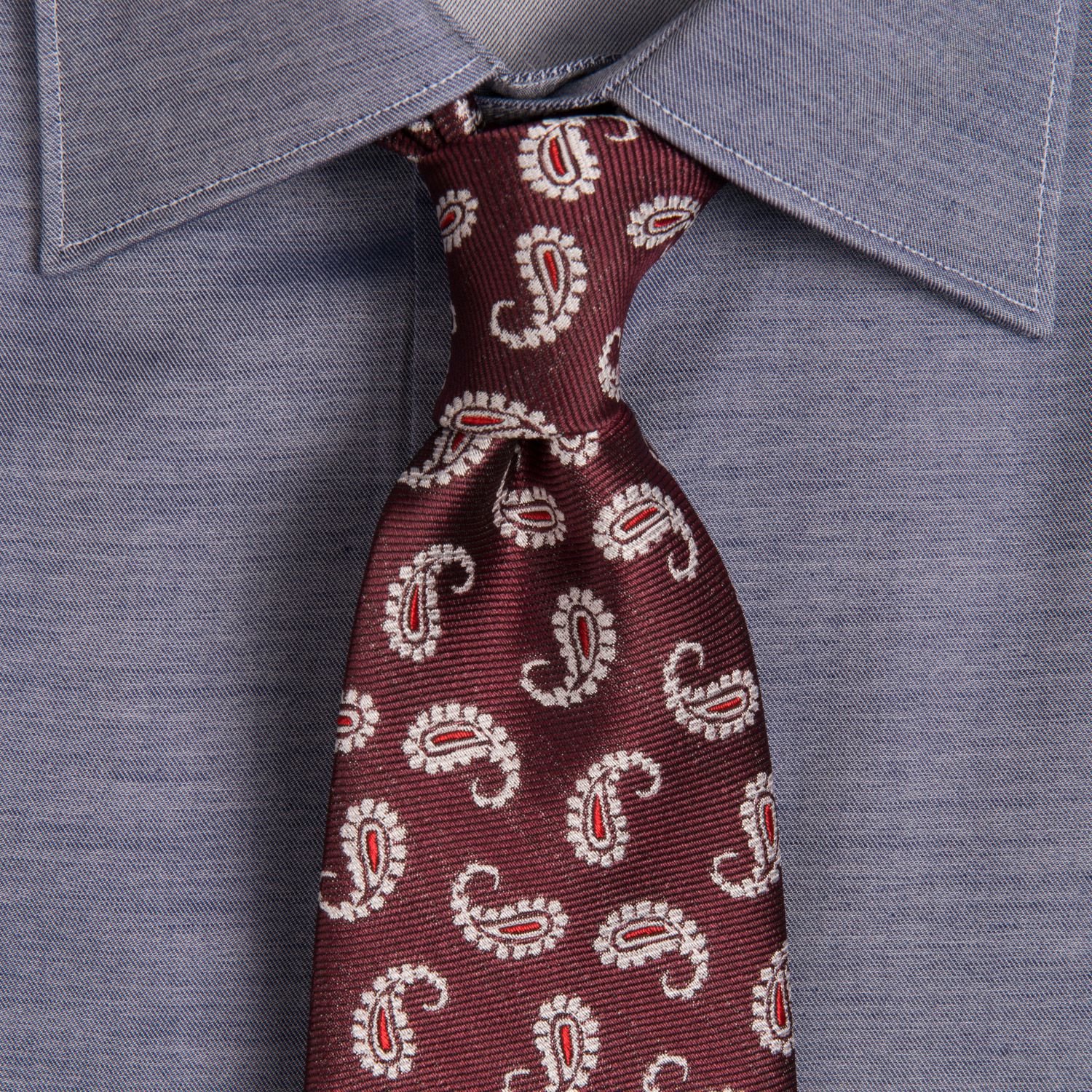 Cravata mov print paisley 0