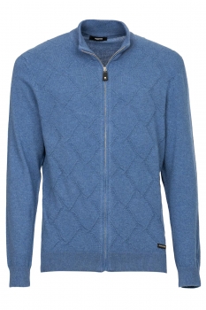 Slim body light blue sweater
