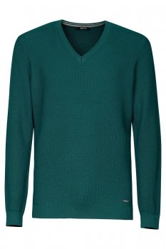 Slim body green sweater