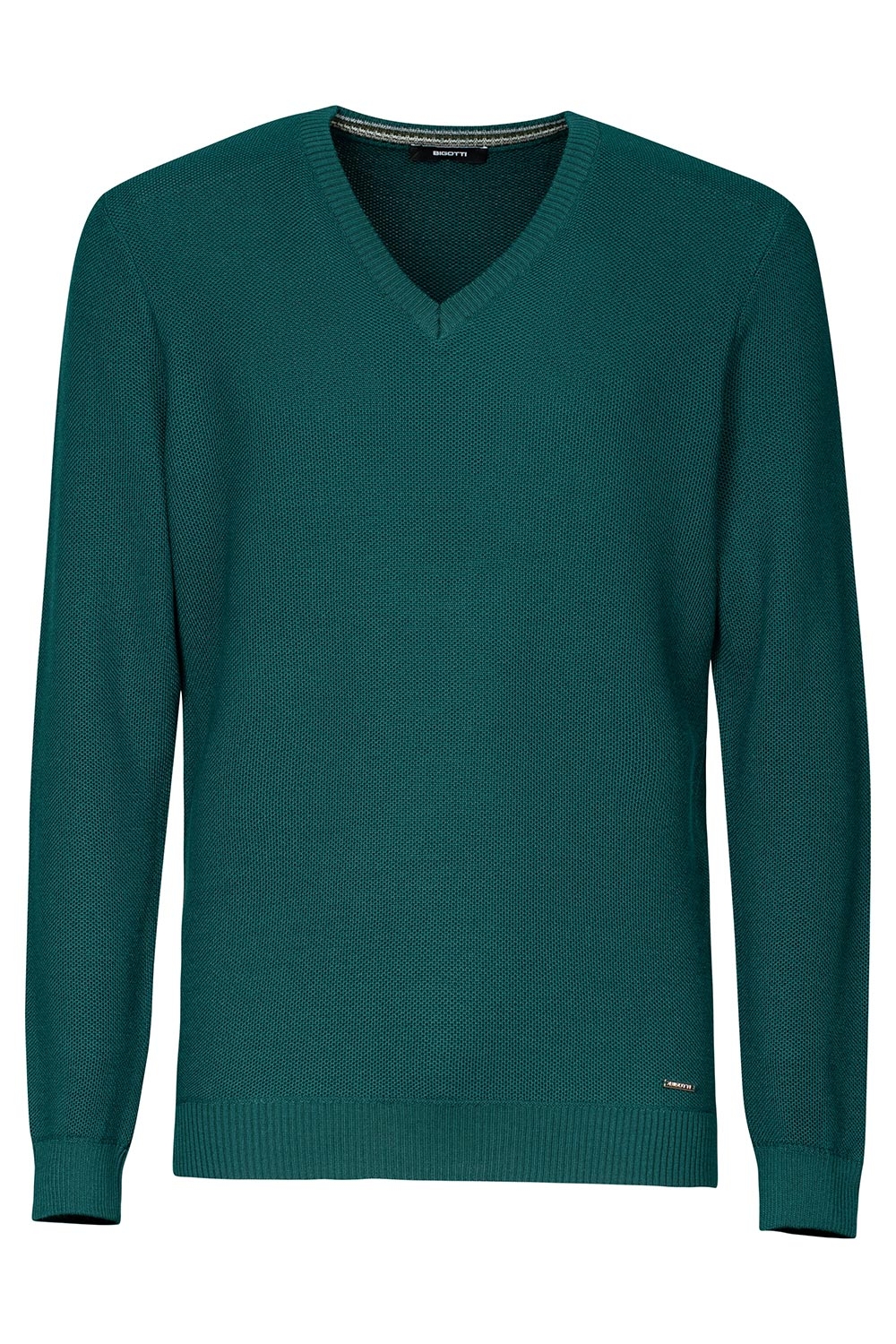 Slim body green sweater 0