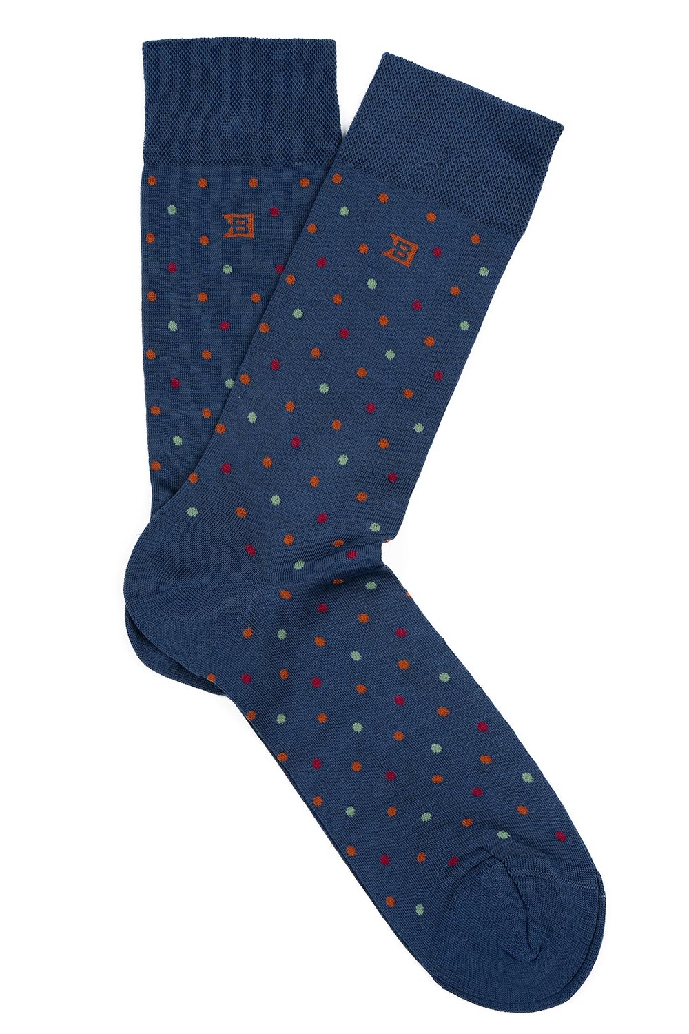 Sosete albastre print geometric 0