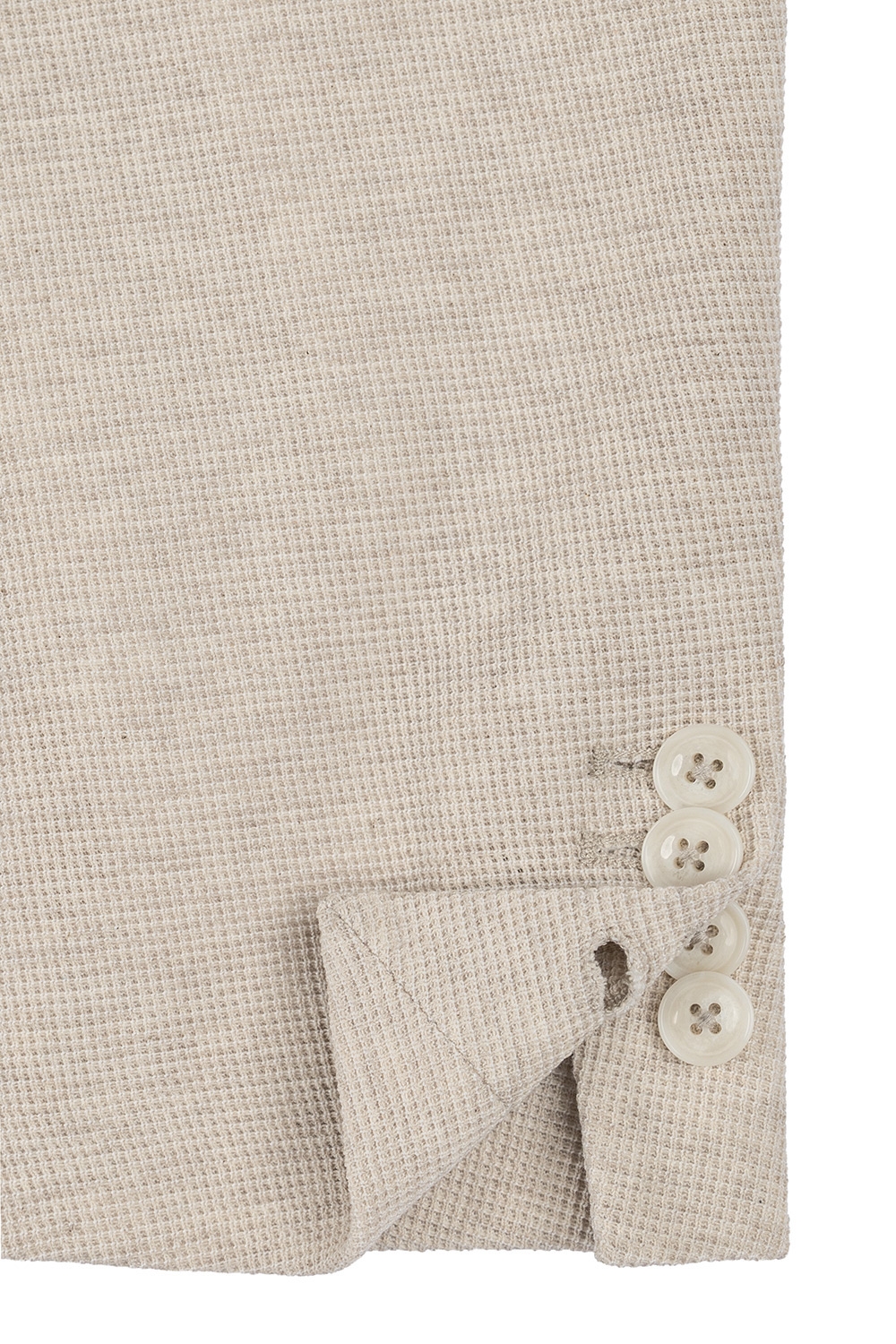 Slim body beige plain blazer 3