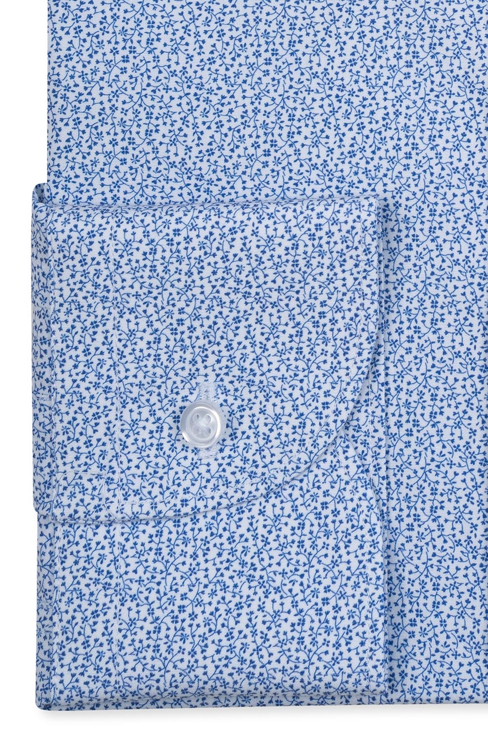 Camasa slim alba print floral 2