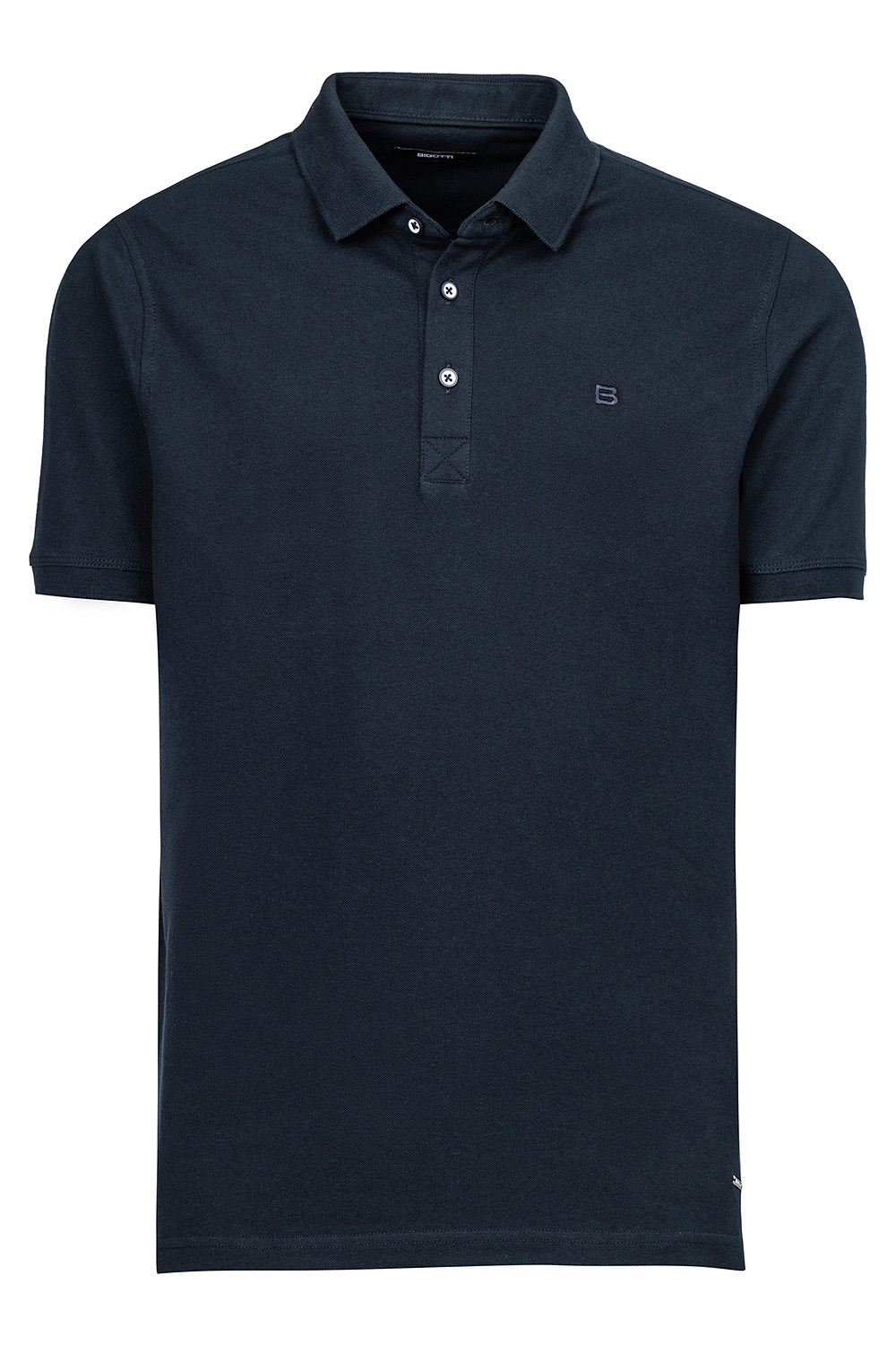 Tricou polo slim bleumarin uni 1