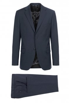 Costum regular bleumarin uni