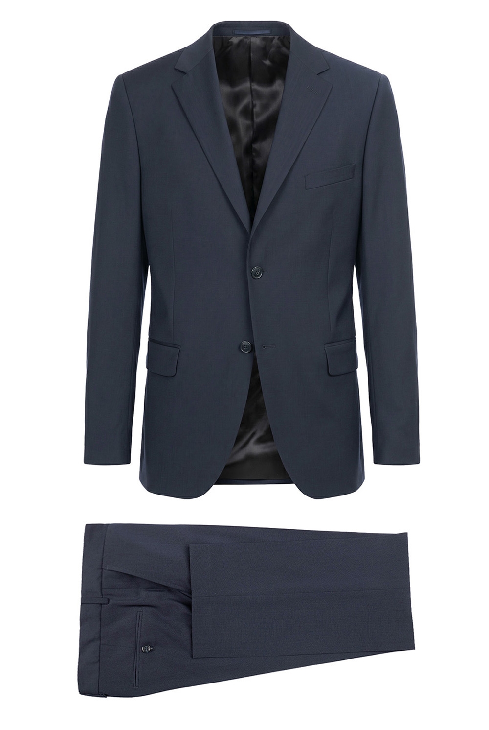 Costum regular bleumarin uni 0