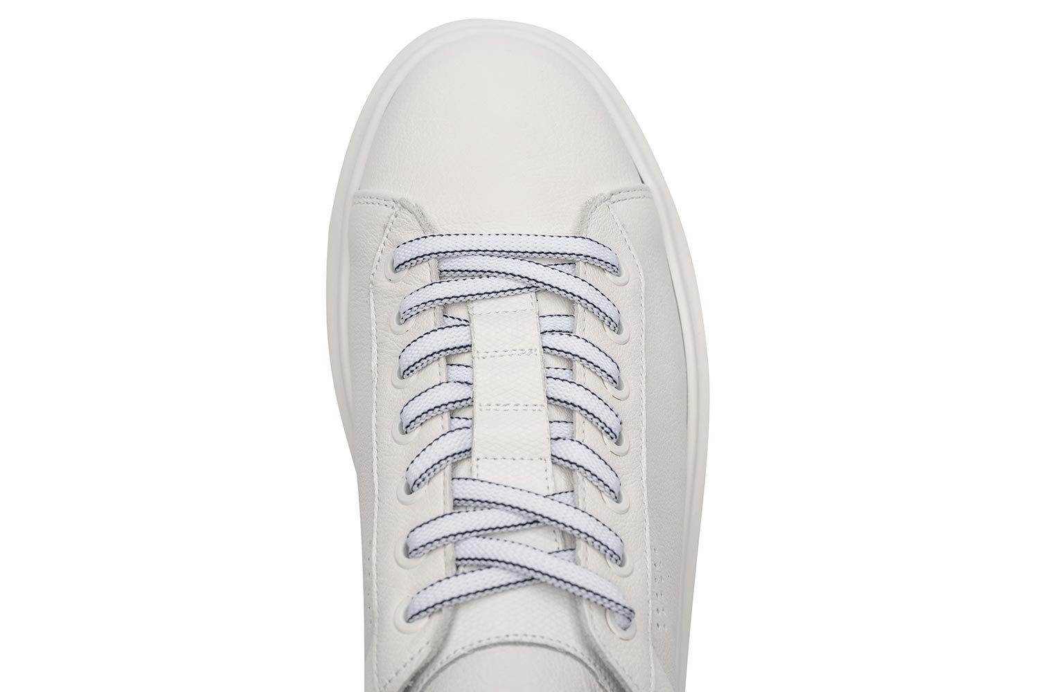 Sneakers albi piele naturala 3