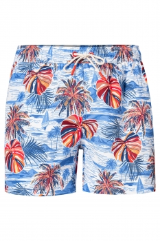 Short slim multicolor print 