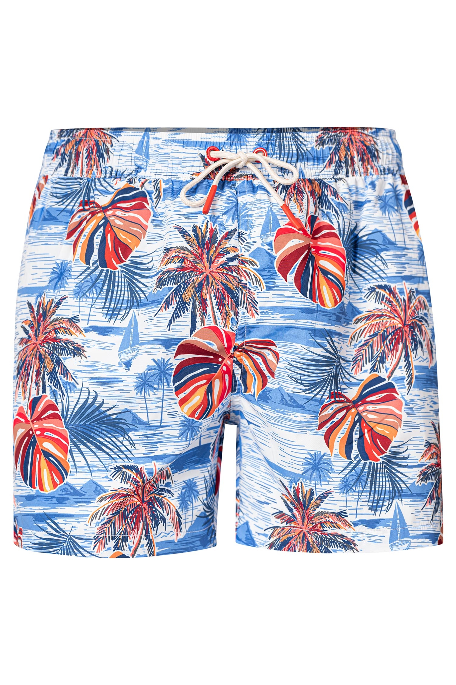 Short slim multicolor print  0