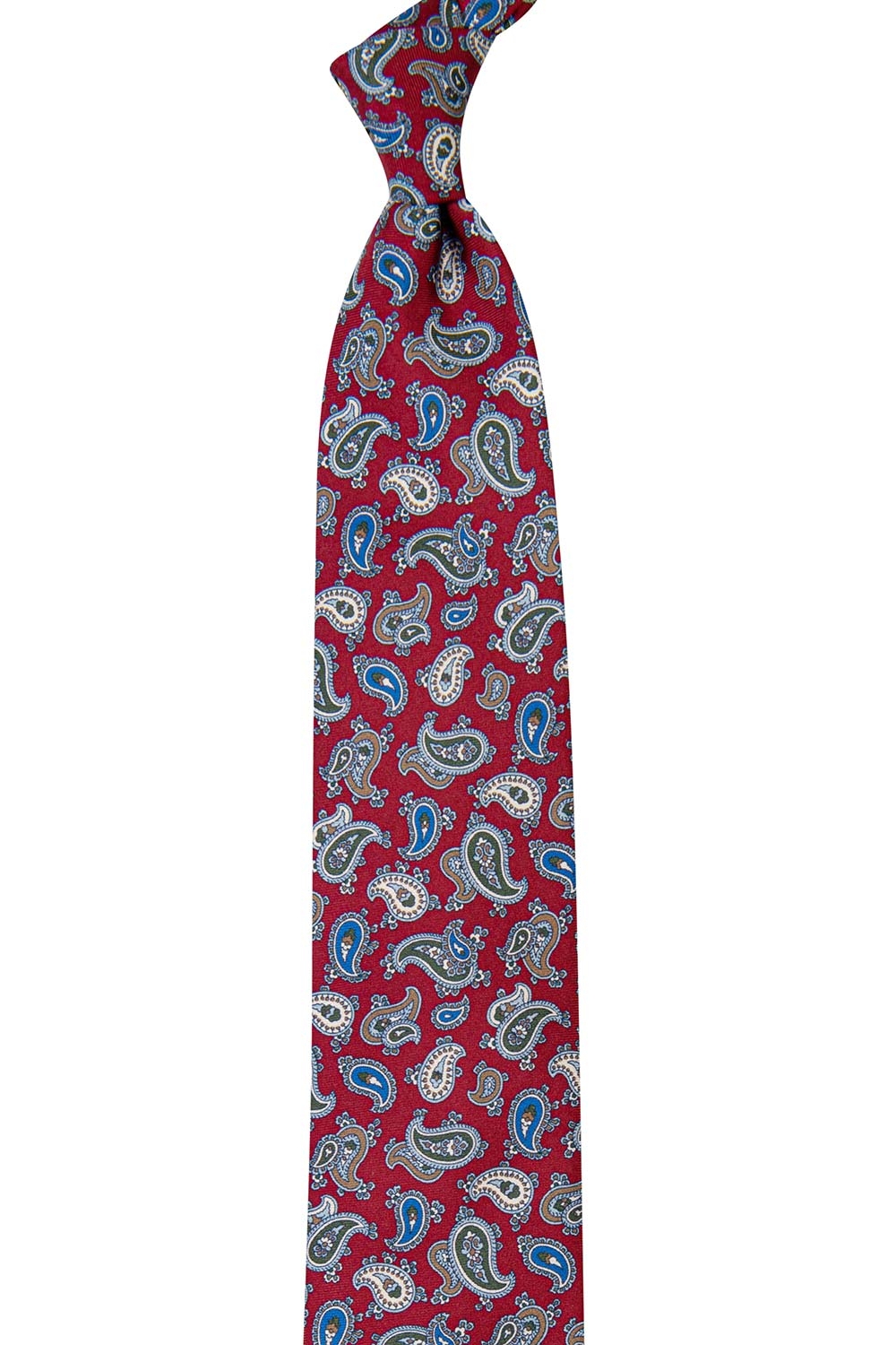 Cravata grena print floral 1