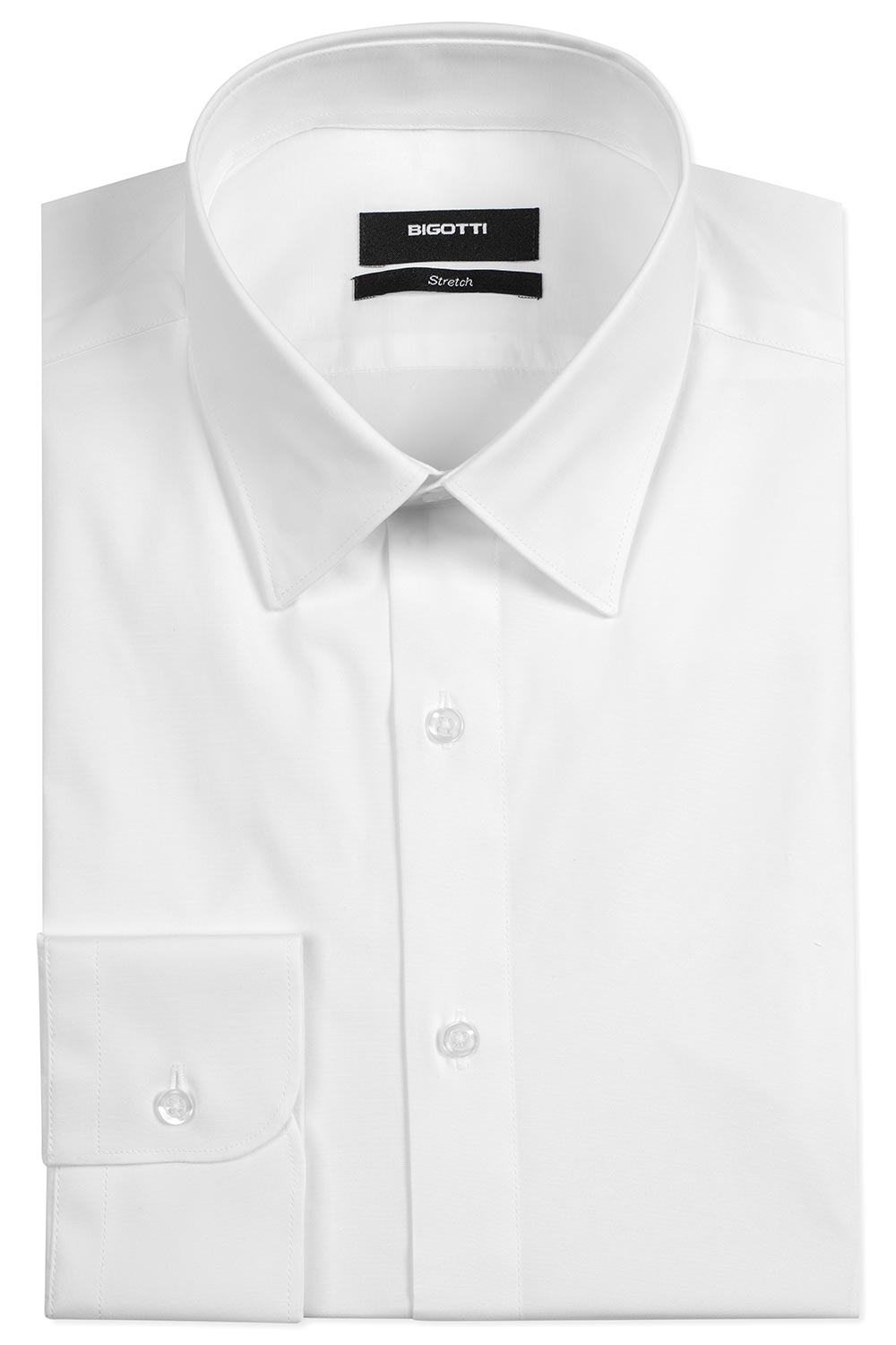 Camasa slim alb uni 0