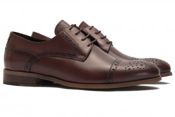 Pantofi grena piele naturala