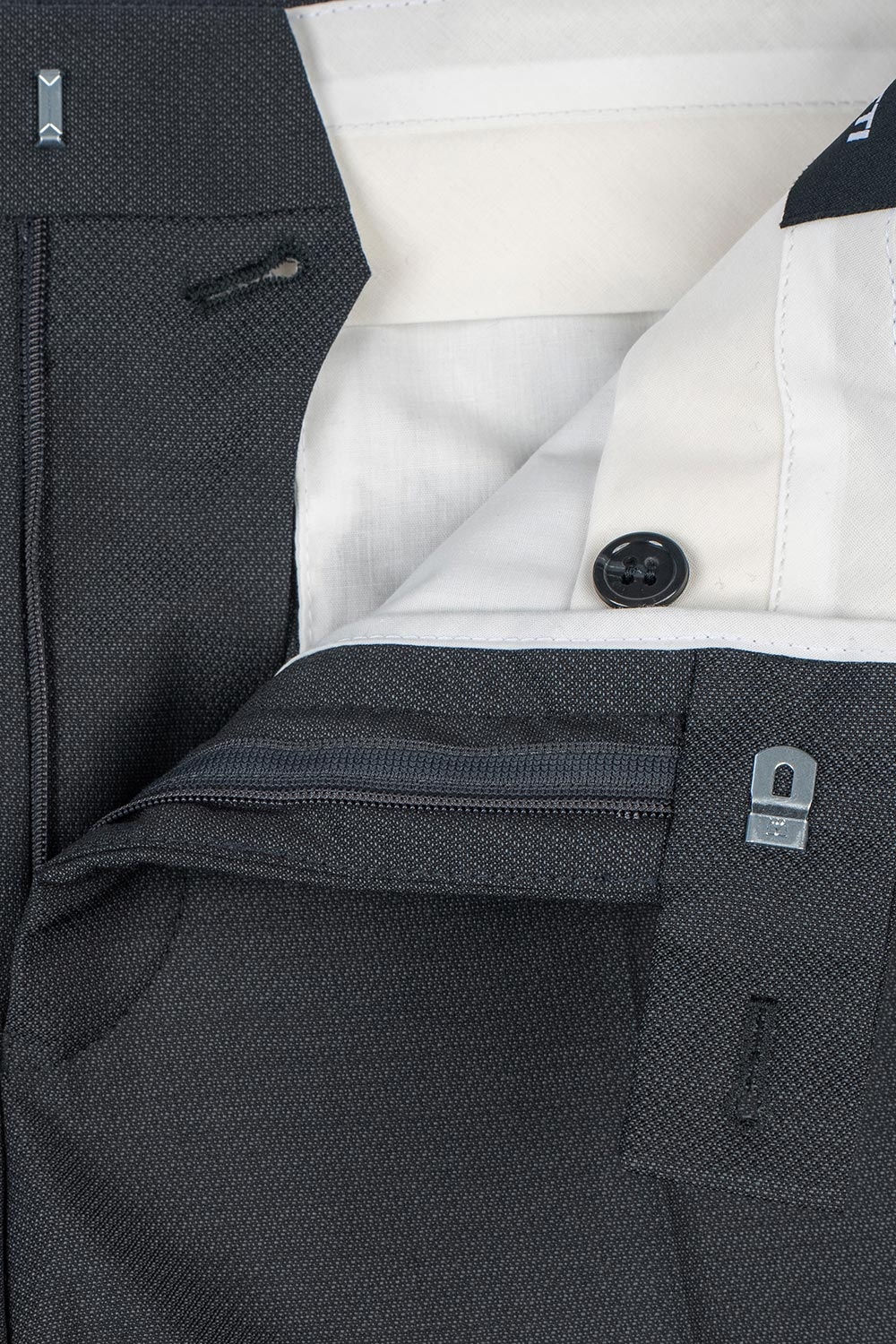 Pantaloni slim gri uni 1