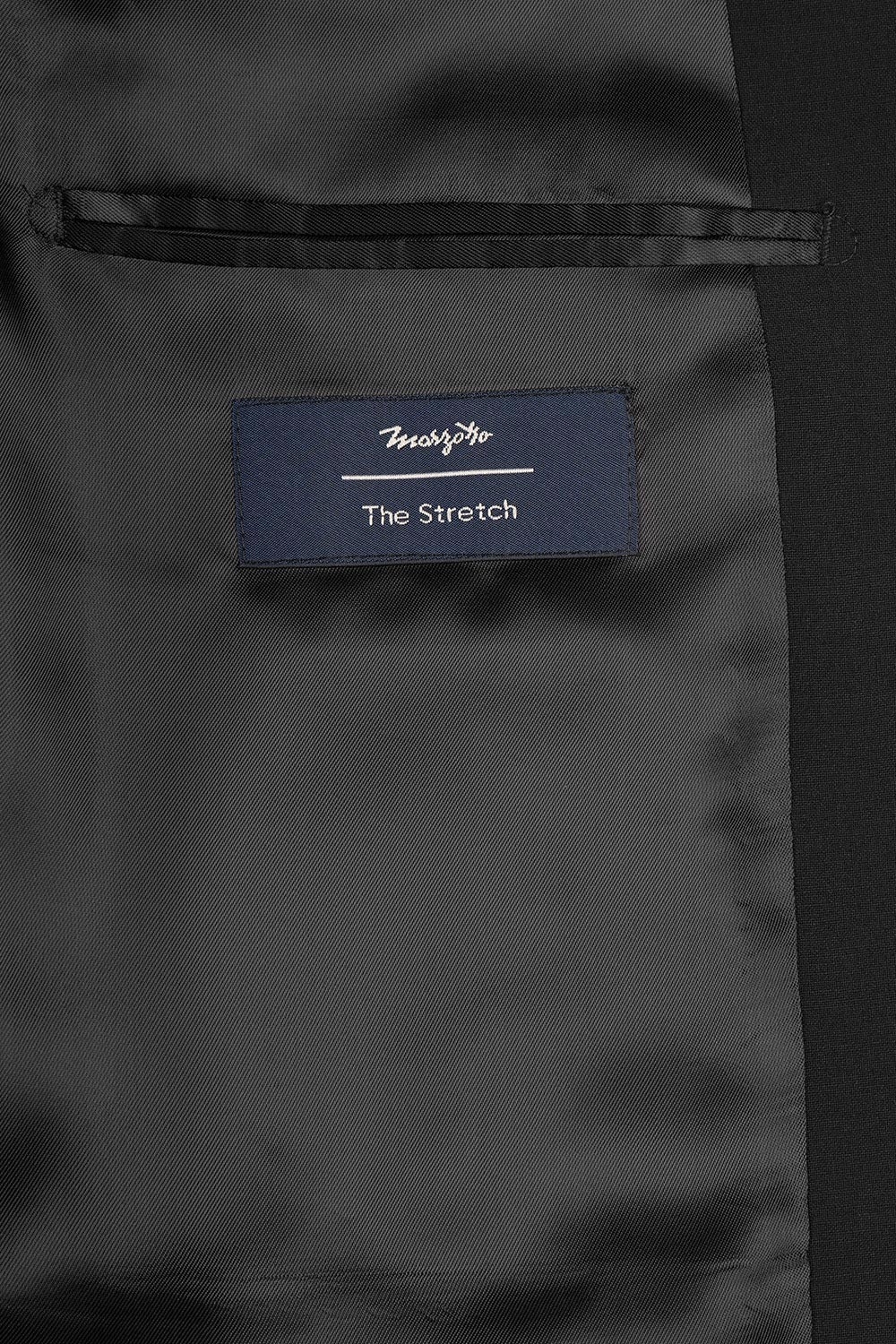 Slim body black plain suit 1