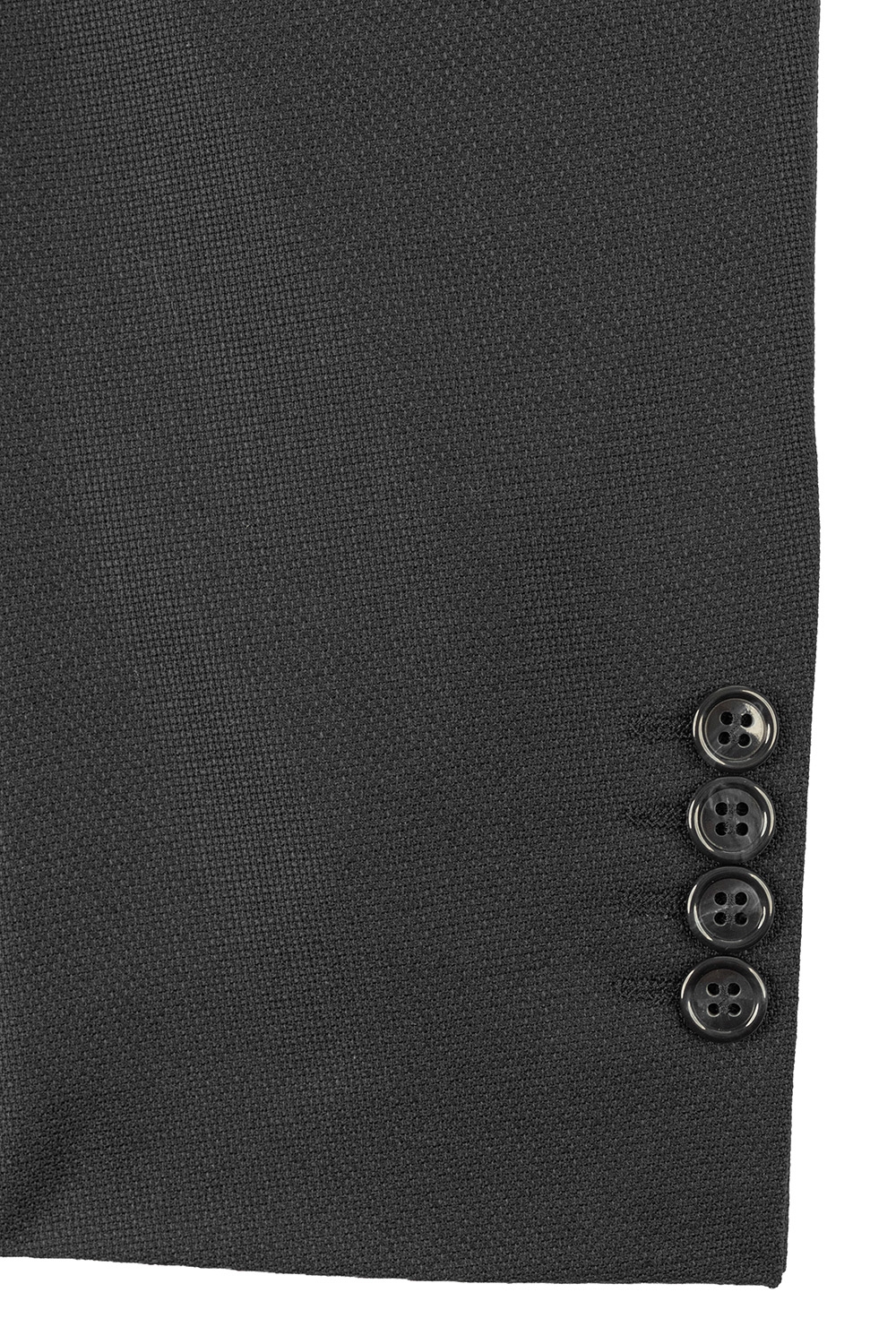Slim body black structured blazer 2