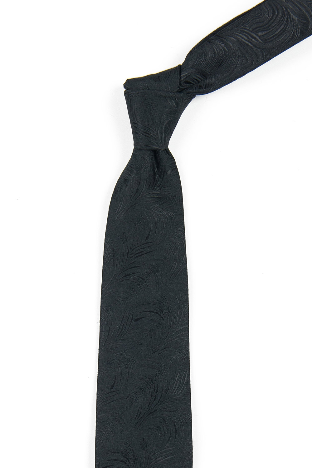 Cravata neagra cu structuri 1