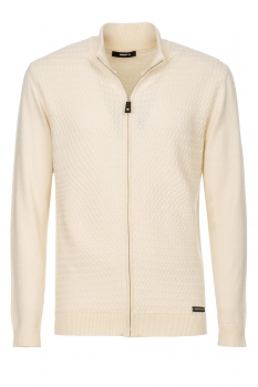 Slim body white sweater