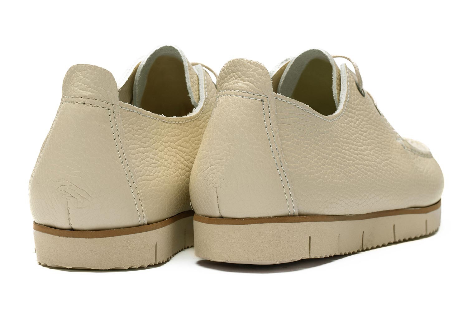 Boat shoes bej piele naturala 2