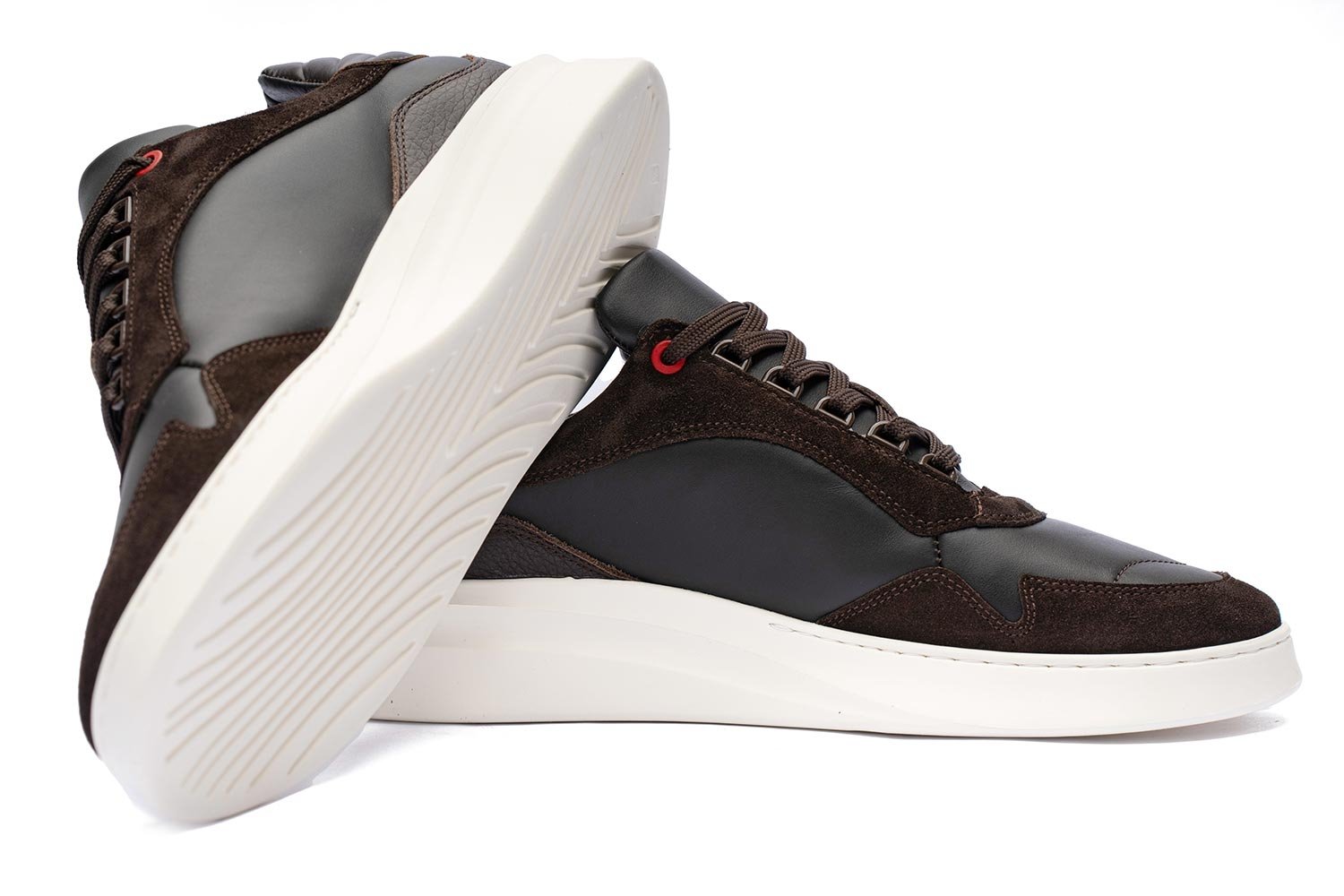 Sneakers maro piele naturala 1