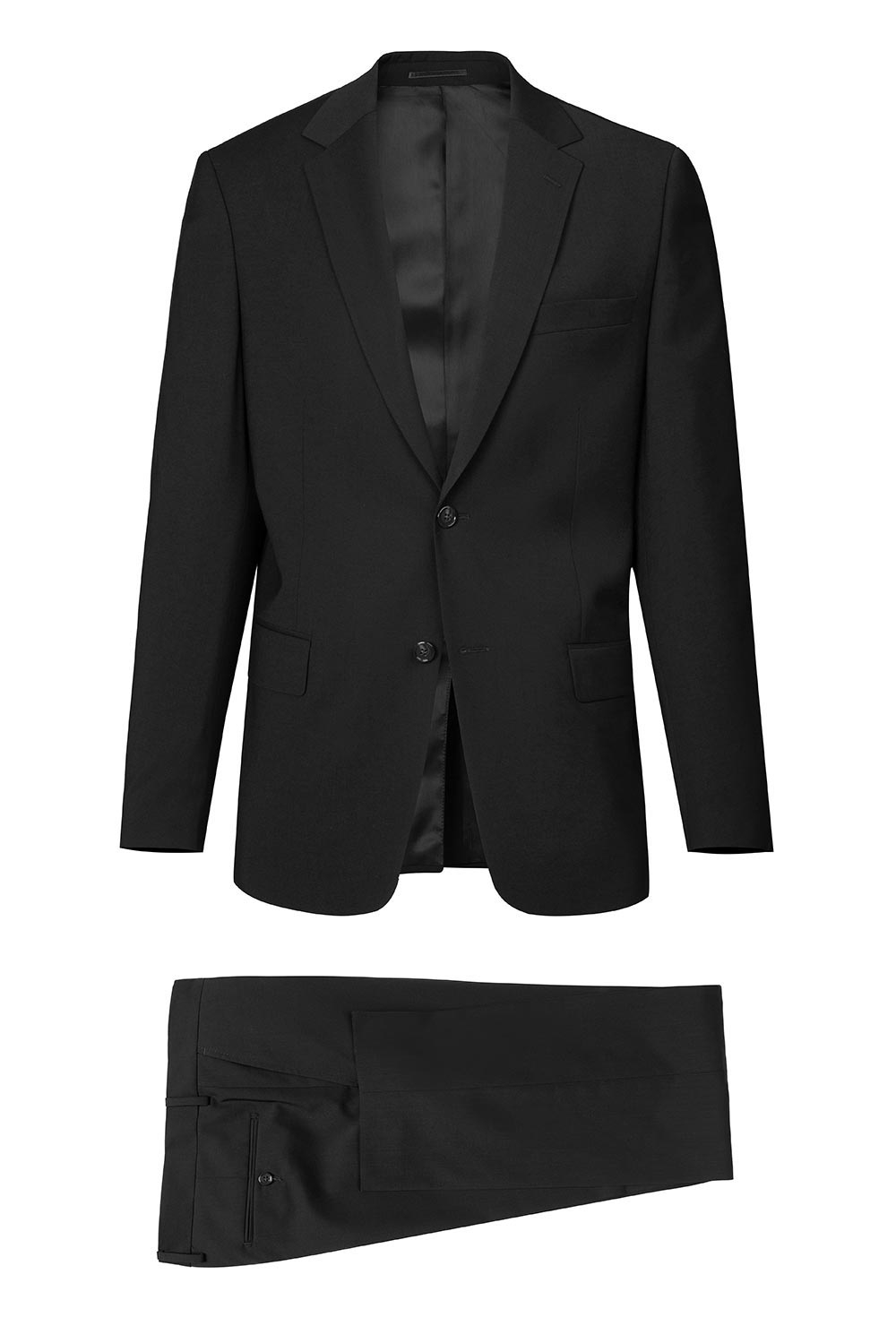 Regular black plain suit 0