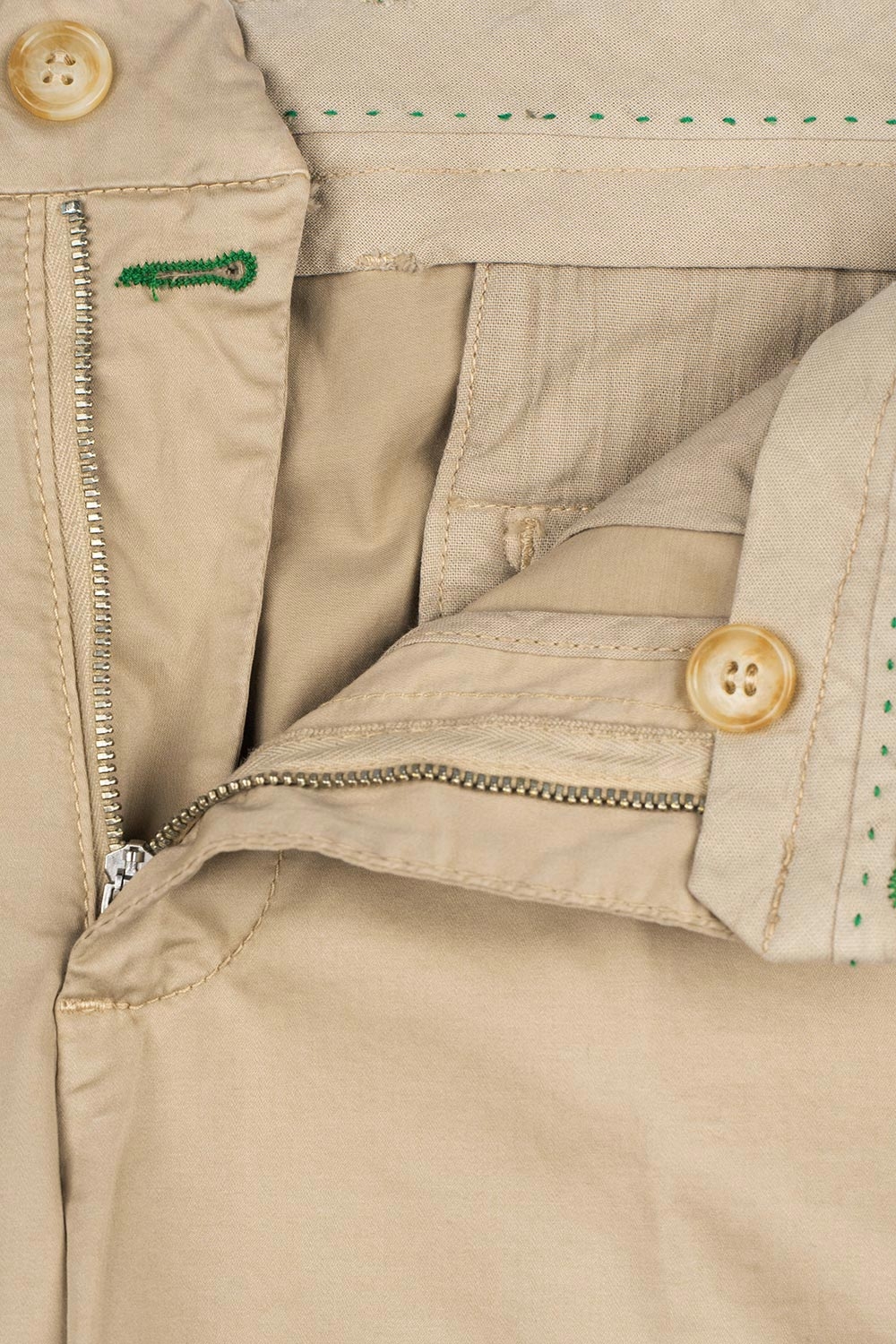 Pantaloni slim bej uni 1