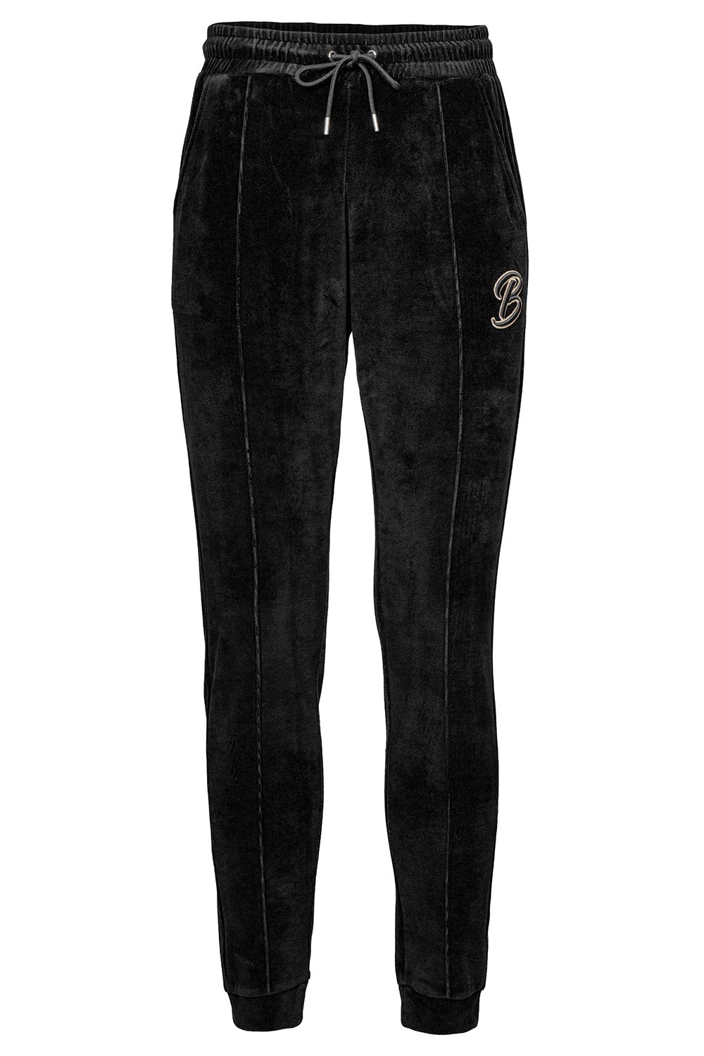 Pantaloni de trening slim negri uni 0