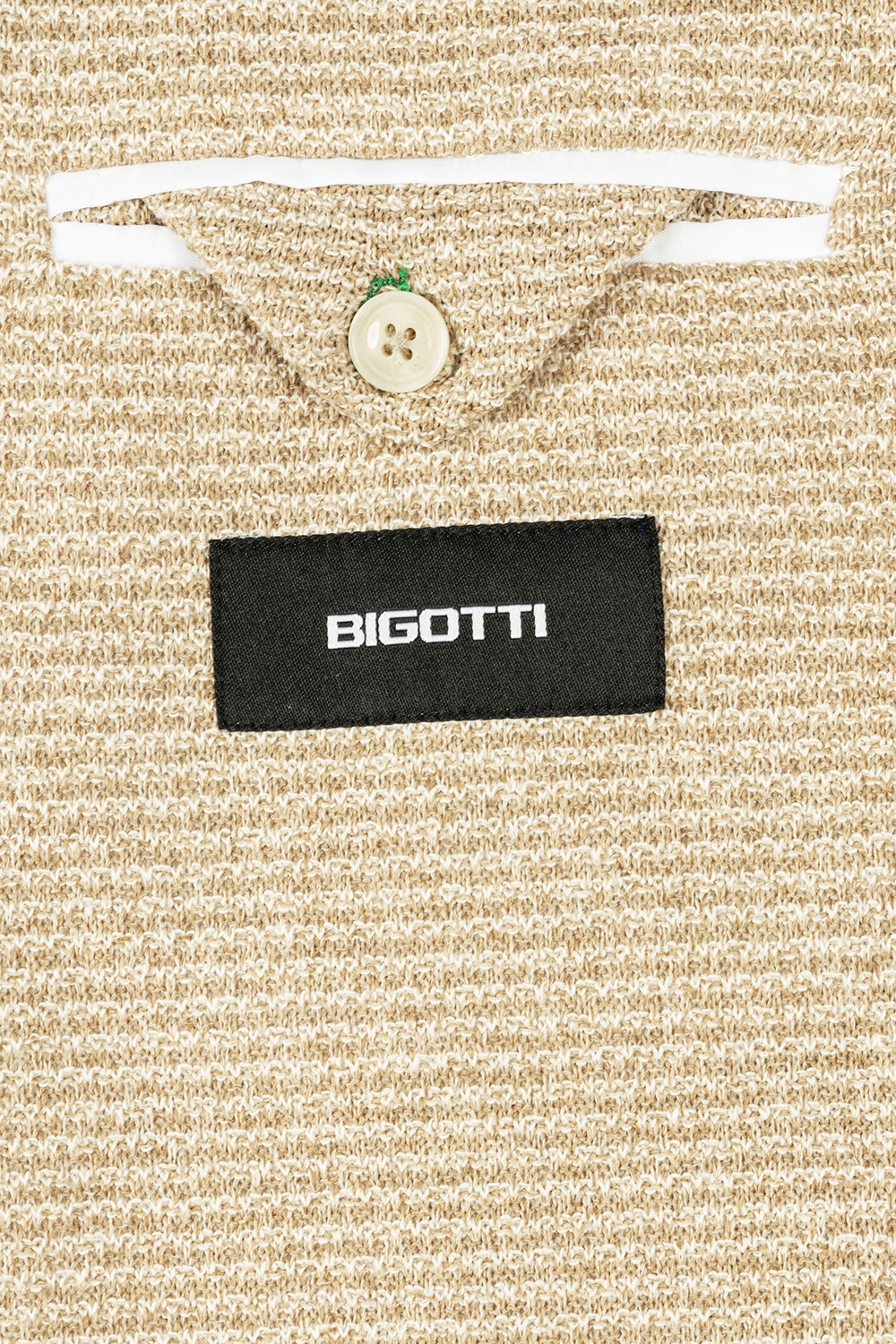 Slim body beige plain blazer 2
