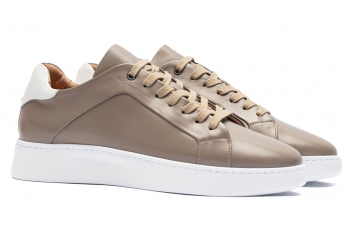 Sneakers grej piele naturala