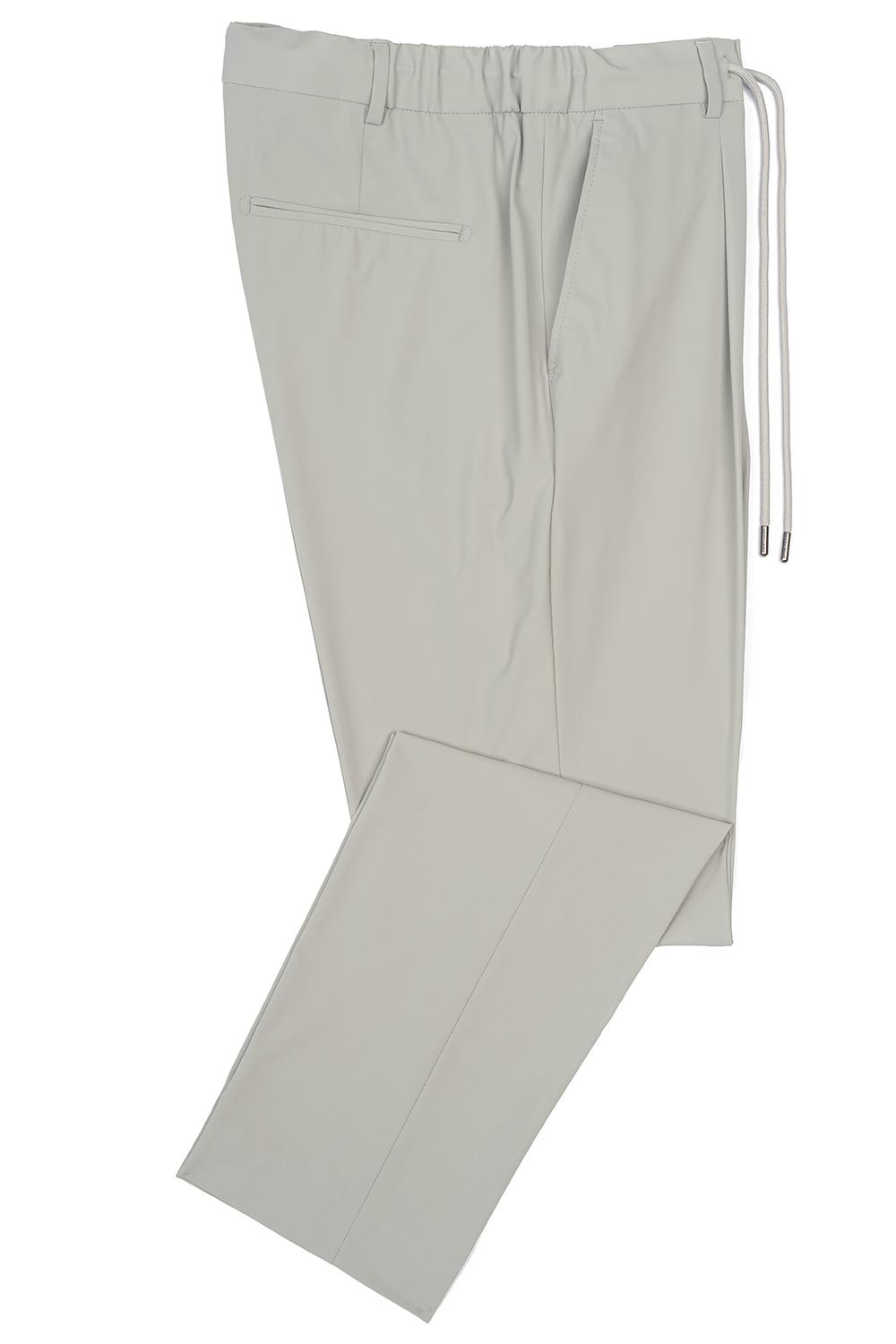 Slim body grey plain trousers 1