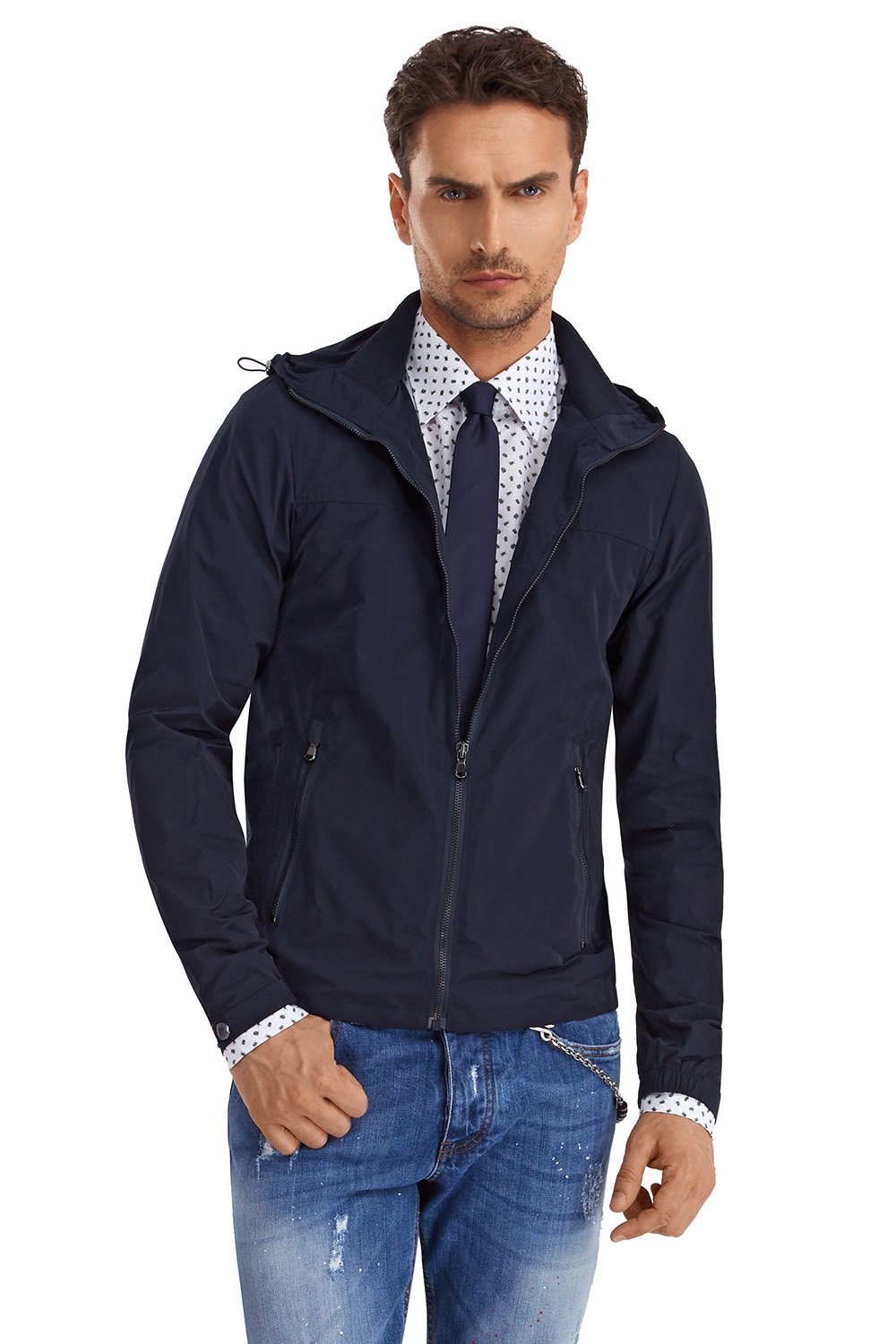 Navy plain jacket 0