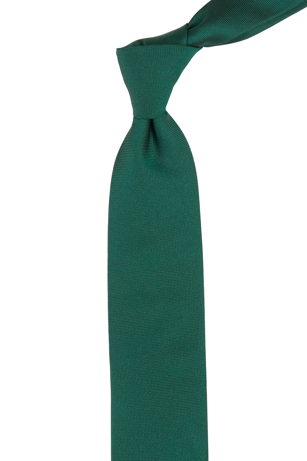 Cravata matase tesuta verde uni 1