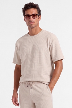 Tricou oversize bej uni