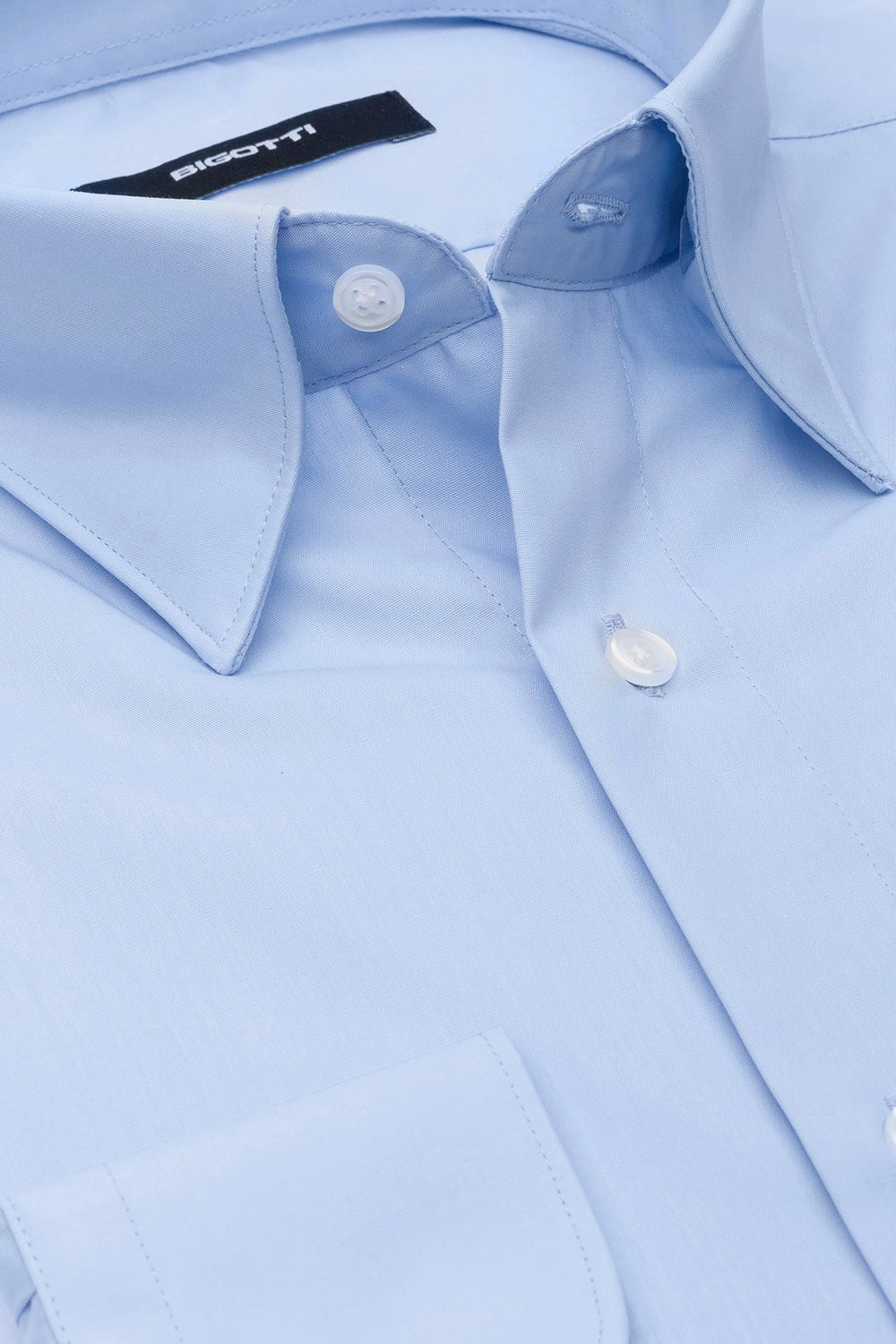 Camasa slim bleu uni 1