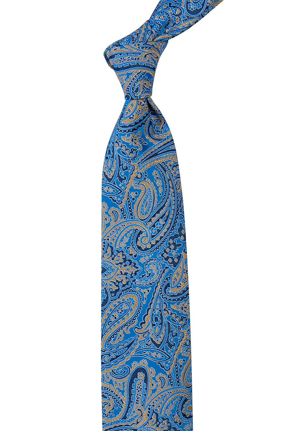 Cravata Poliester tesut Bleu print Floral 1