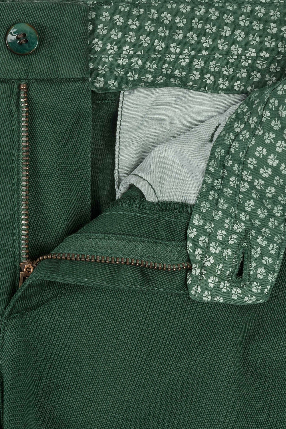 Superslim green plain trouser 2