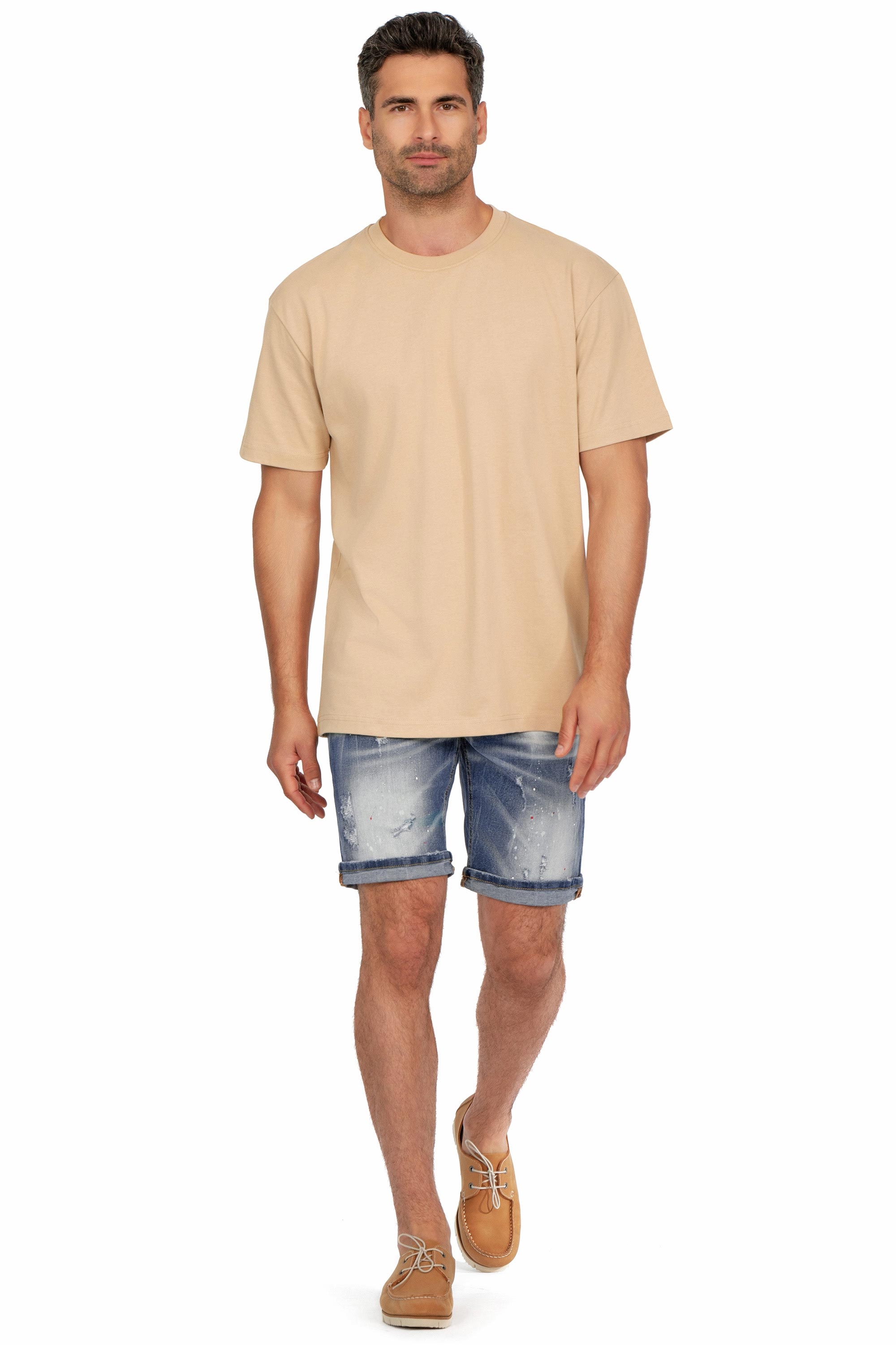 Blugi scurti slim bleumarin 0