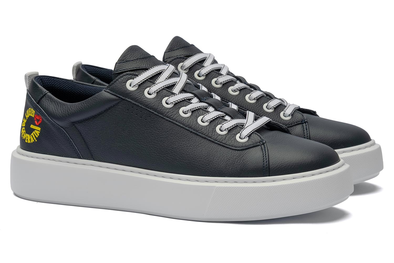 Sneakers bleumarin piele naturala generatia de suflet 0