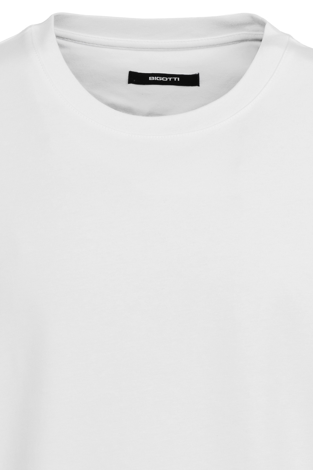 Tricou oversize alb guler rotund 1