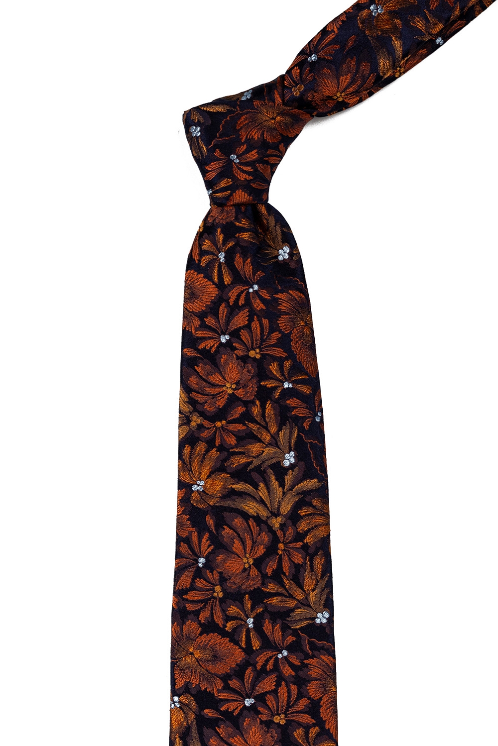 Matase tesuta brick floral 1