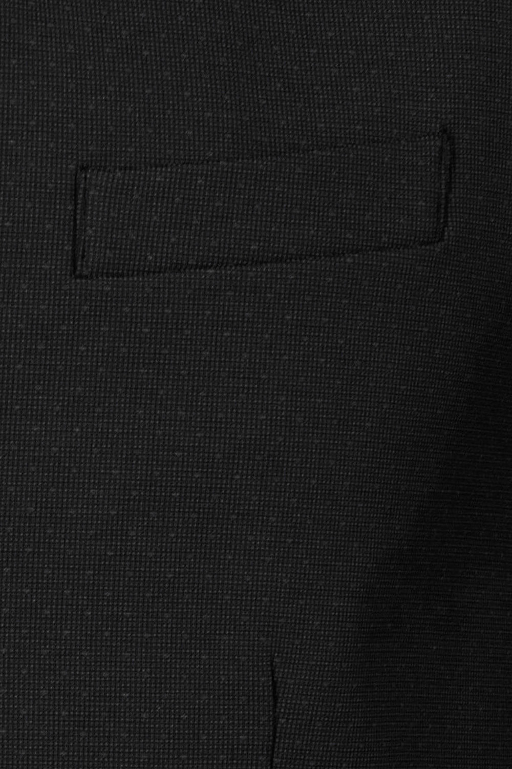 Slim body black plain waistcoat 1