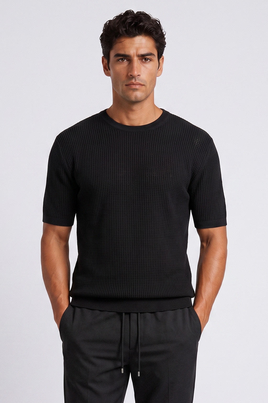 Black plain t-shirt 0