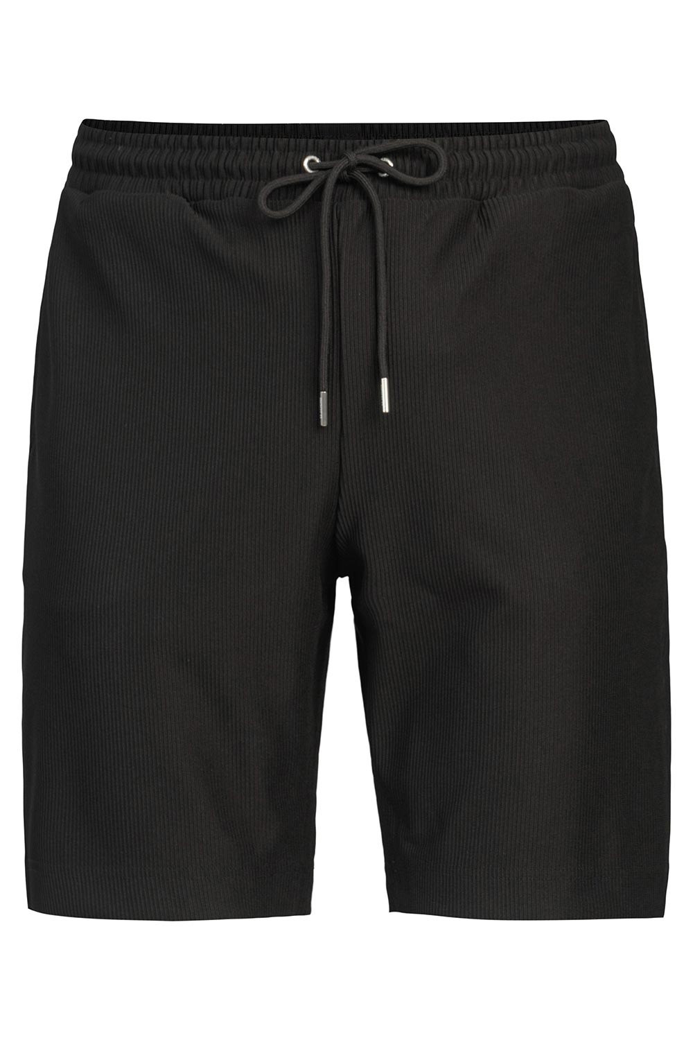 Pantaloni scurti oversize negri uni 1