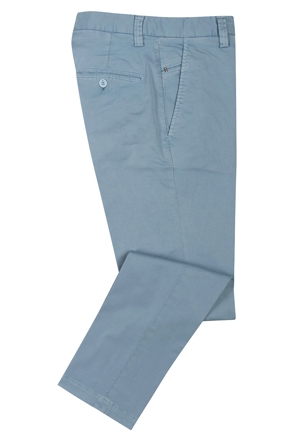 Pantaloni  slim bleu uni 1