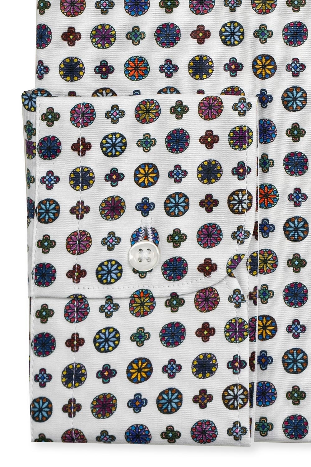 Camasa shaped alba print geometric 2