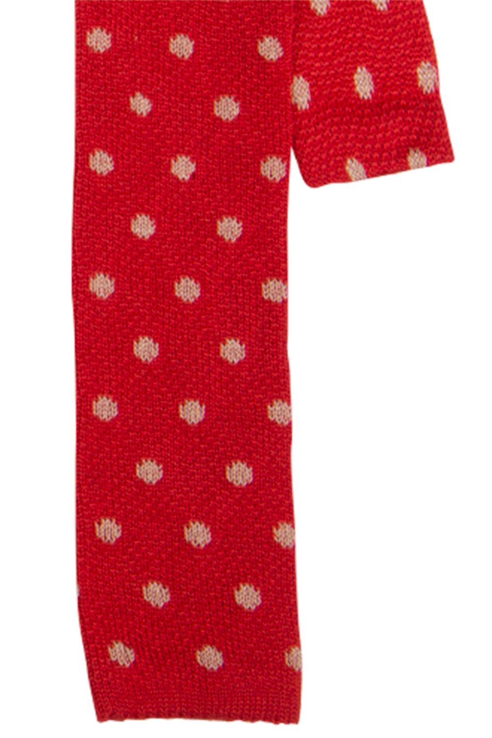 Cravata tricotata rosie buline 2