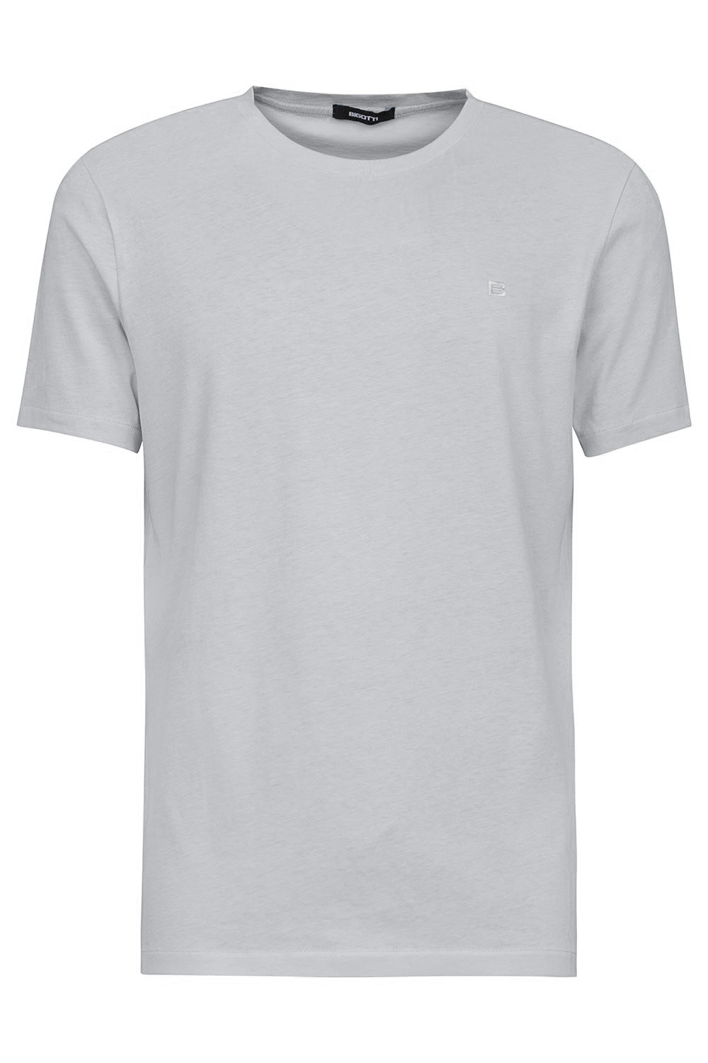 Tricou slim gri uni 0
